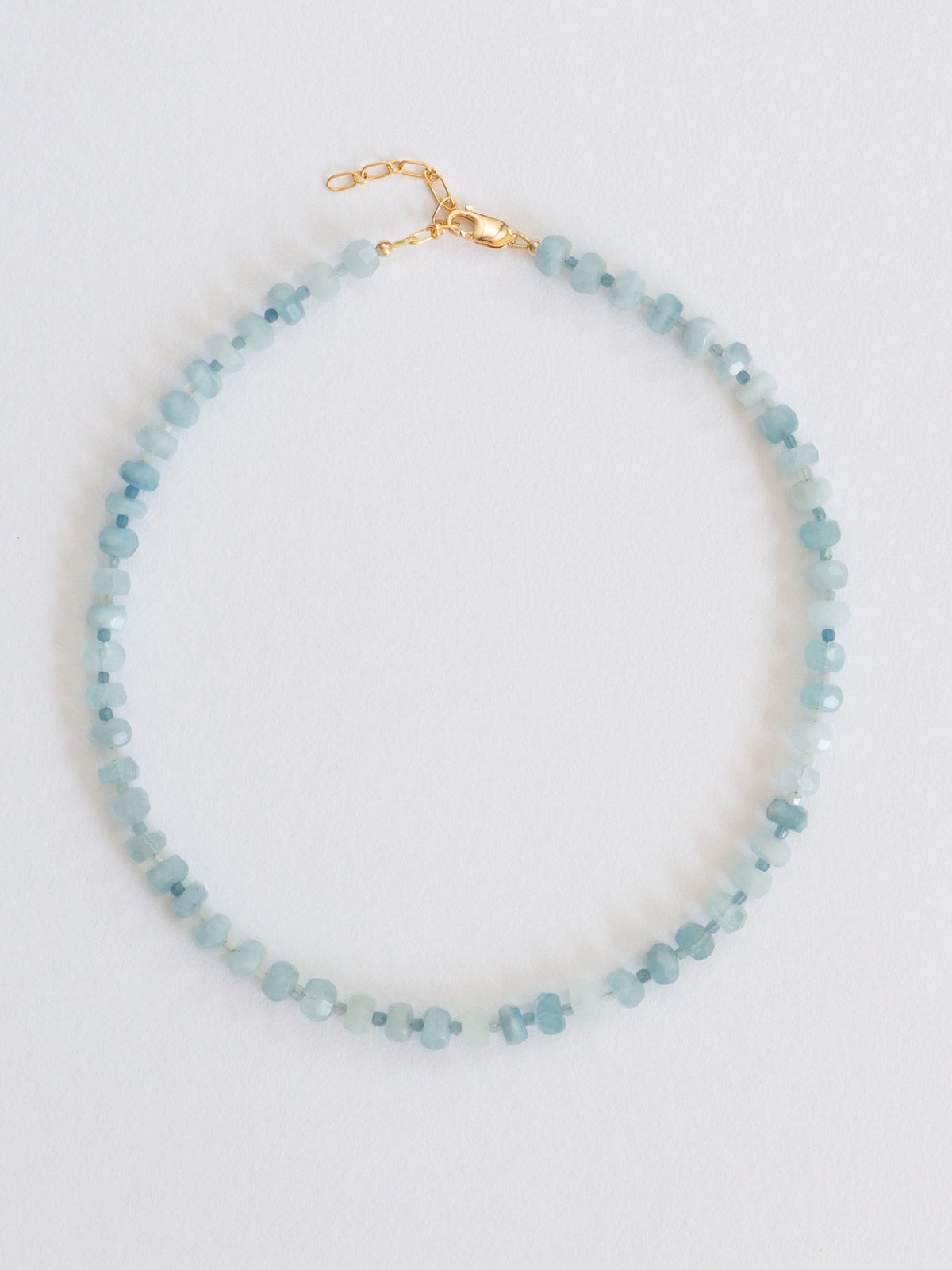Clear skies aquamarine necklace