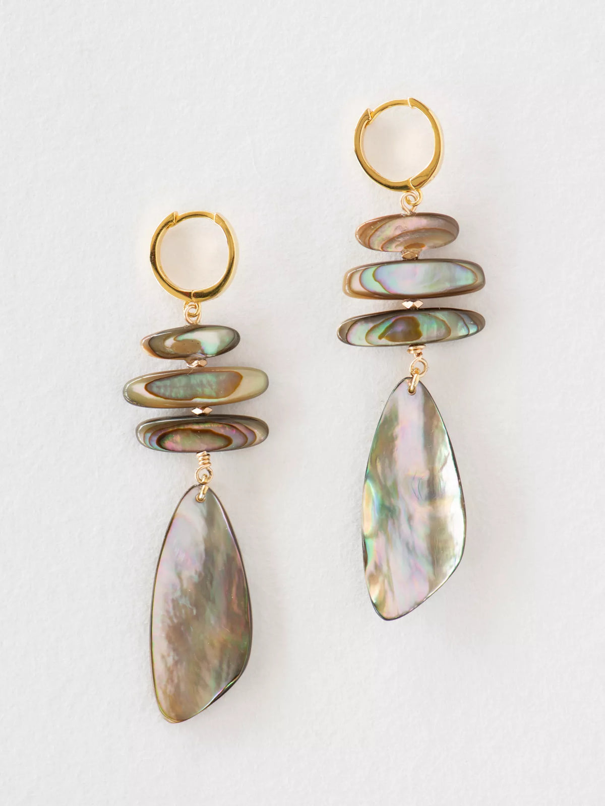 Drifter Abalone Drop Earrings