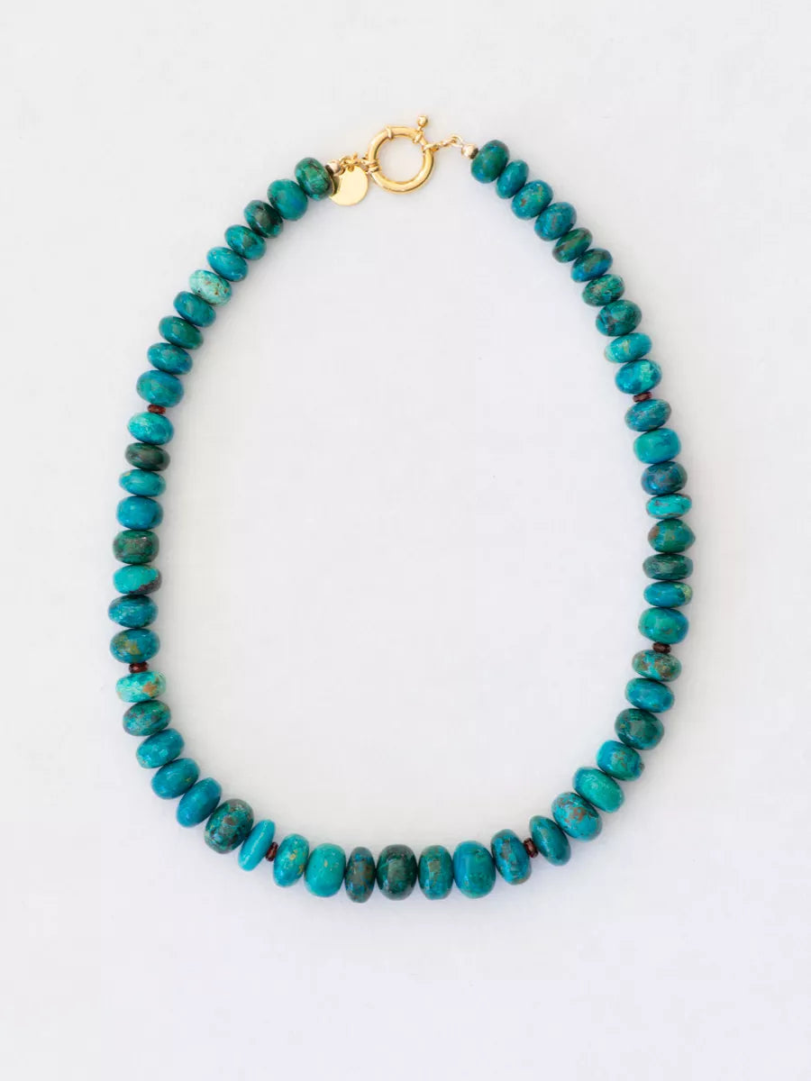 Chrysocolla Cosmos Statement Necklace