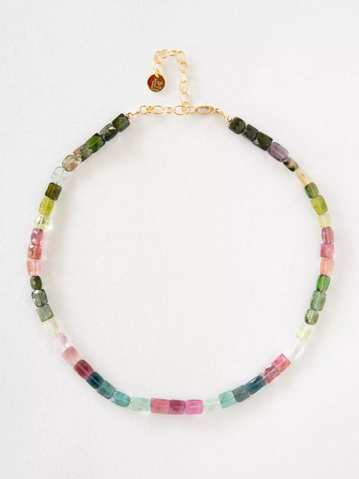 Prism Tourmaline Choker Necklace
