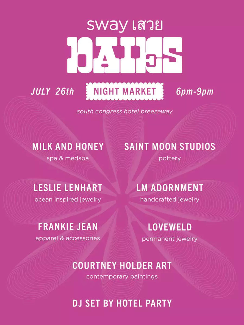 South Congress Hotel Night Market July 26 2025.