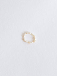 Pearl stretch ring natural