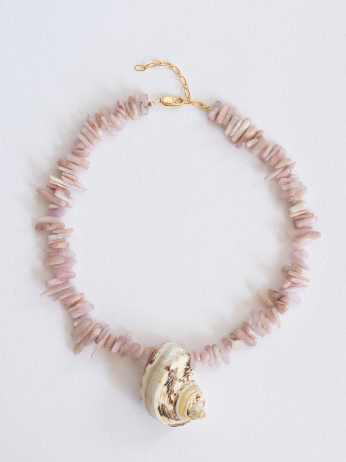 Secret beach turbo shell necklace
