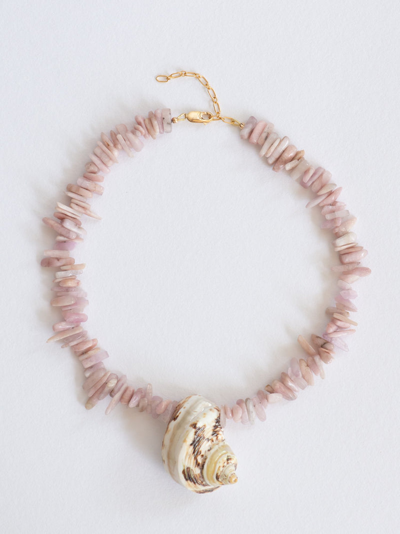 Secret beach turbo shell necklace