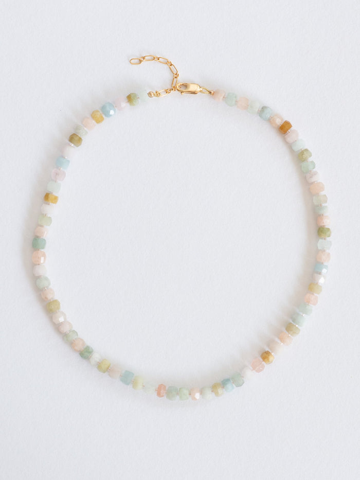 Soft rock pastel beryl necklace