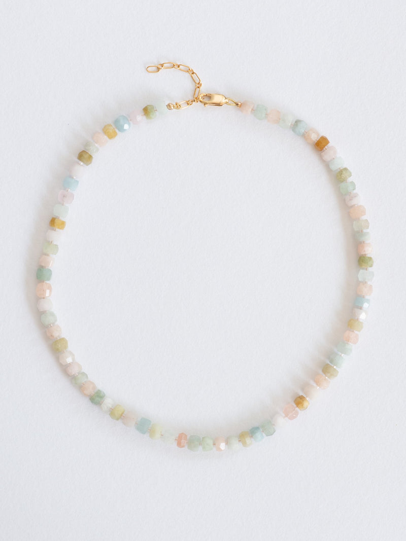 Soft rock pastel beryl necklace