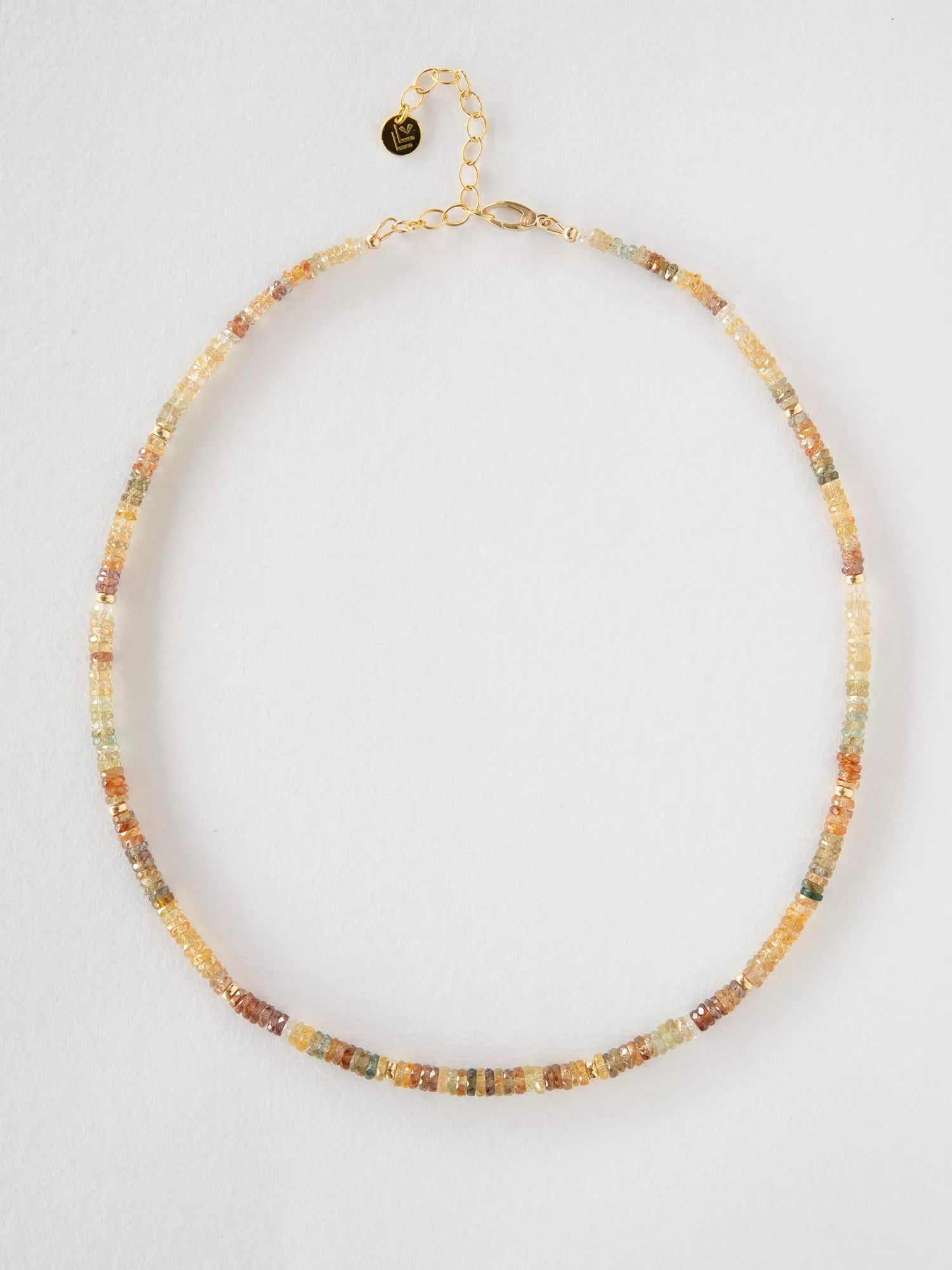 Sunset Gradient Zircon Necklace by Leslie Lenhart